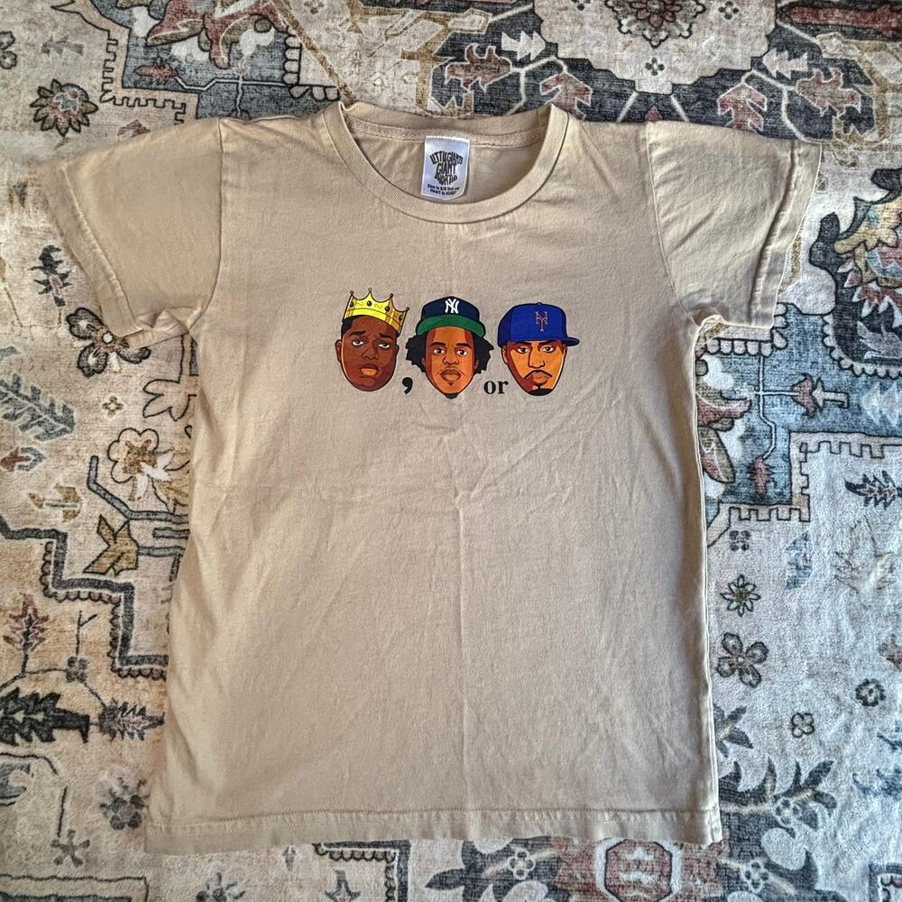 Little Giants Giant Shorties Kids Biggie Rapper Graphic T-shirt Boys Size 5/6